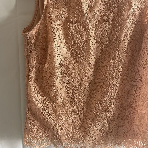 H&M Top Women's 6 Pink Sleeveless Keyhole - Picture 3 of 11